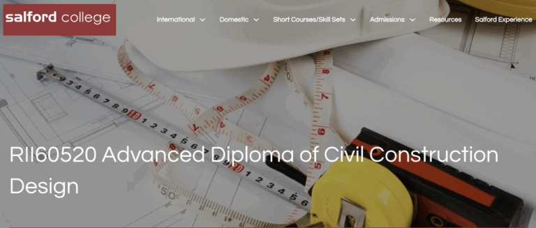 Salford College is excited to announce the launch of our new RII50520 Diploma of Civil Construction Design. This course offers a clear pathway for students aiming for professional recognition and success in Australia’s civil construction industry.
